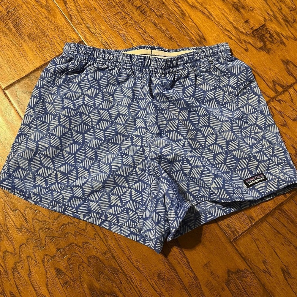 Patagonia women’s XS Baggies shorts Belix Hex Imperial Blue